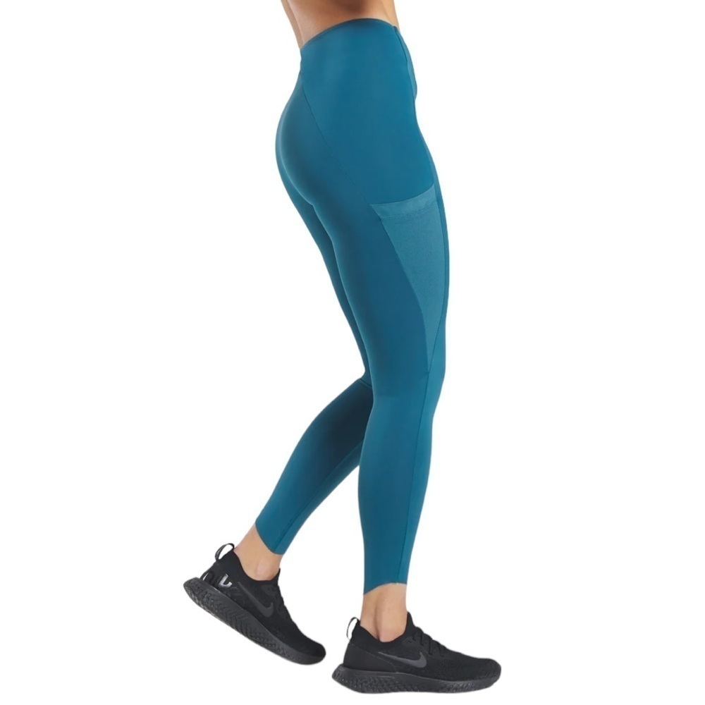 Gymshark High Waisted Venture Leggings Teal Blue Mesh Pockets Size‎ Small - Picture 4 of 11
